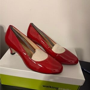 Walking Cradles Red Patent Leather Heels